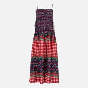 Women Damson Madder Kelia Midi Dress Cherry Pie size 14